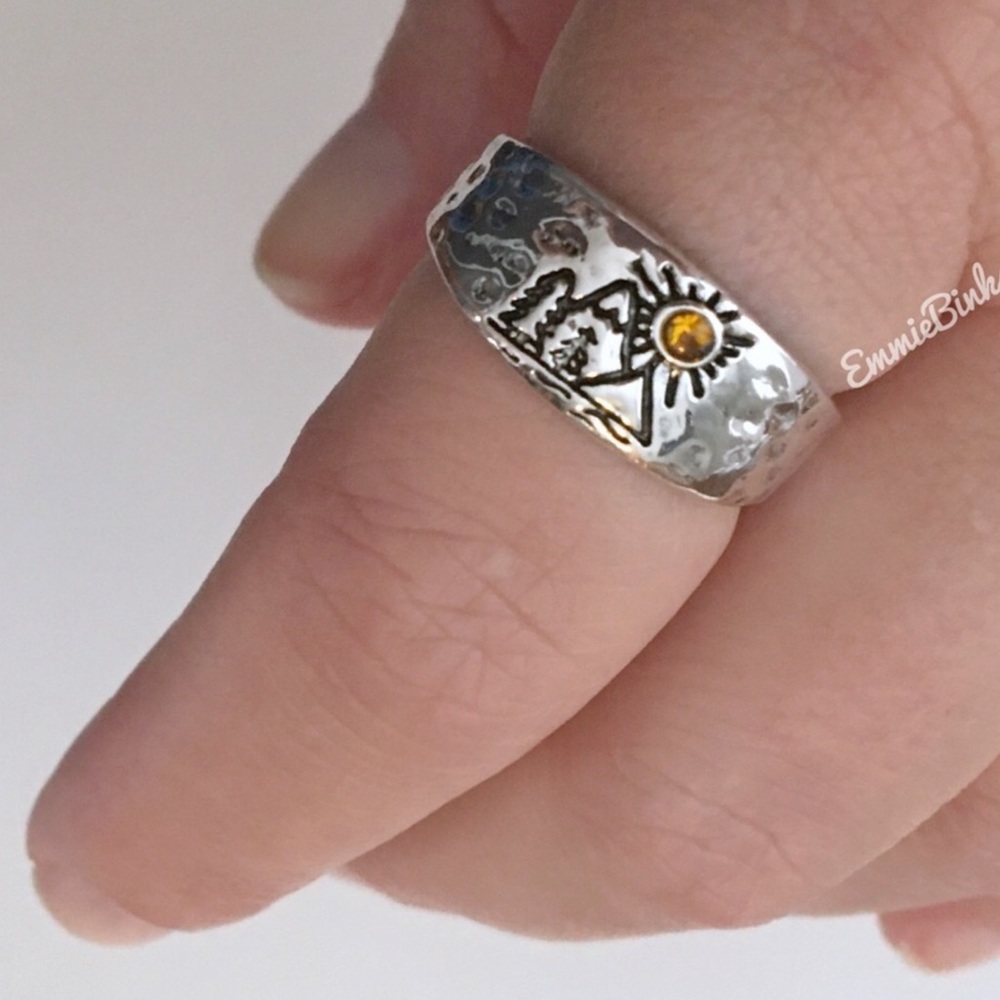 ✨3for$38 New FP Mountain Calling Bohemian Signet Ring - Picture 8 of 16